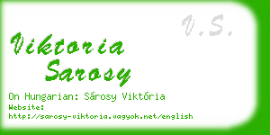 viktoria sarosy business card