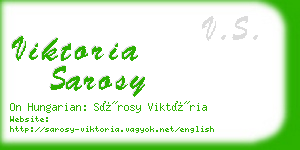 viktoria sarosy business card